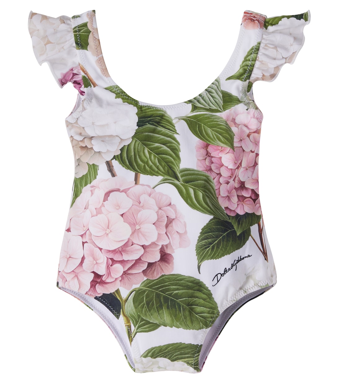 Baby floral ruffled swimsuit | Dolce&Gabbana Kids