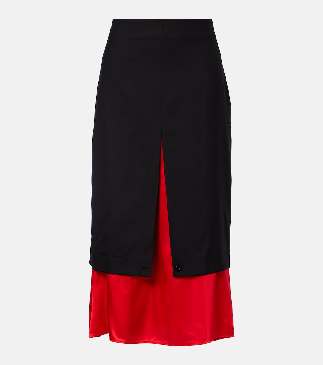 Layered wool midi skirt | Róhe