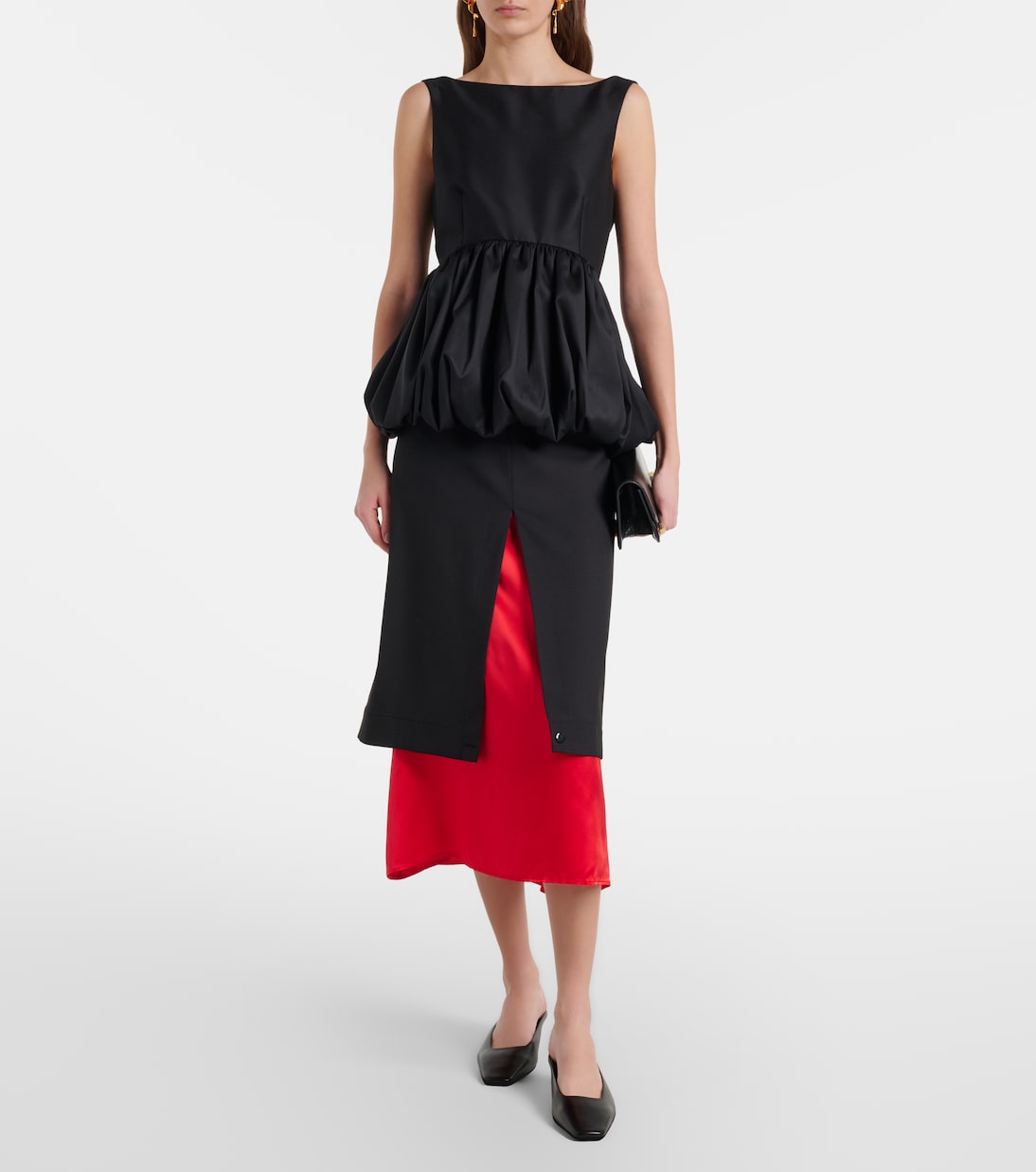 Layered wool midi skirt | Róhe