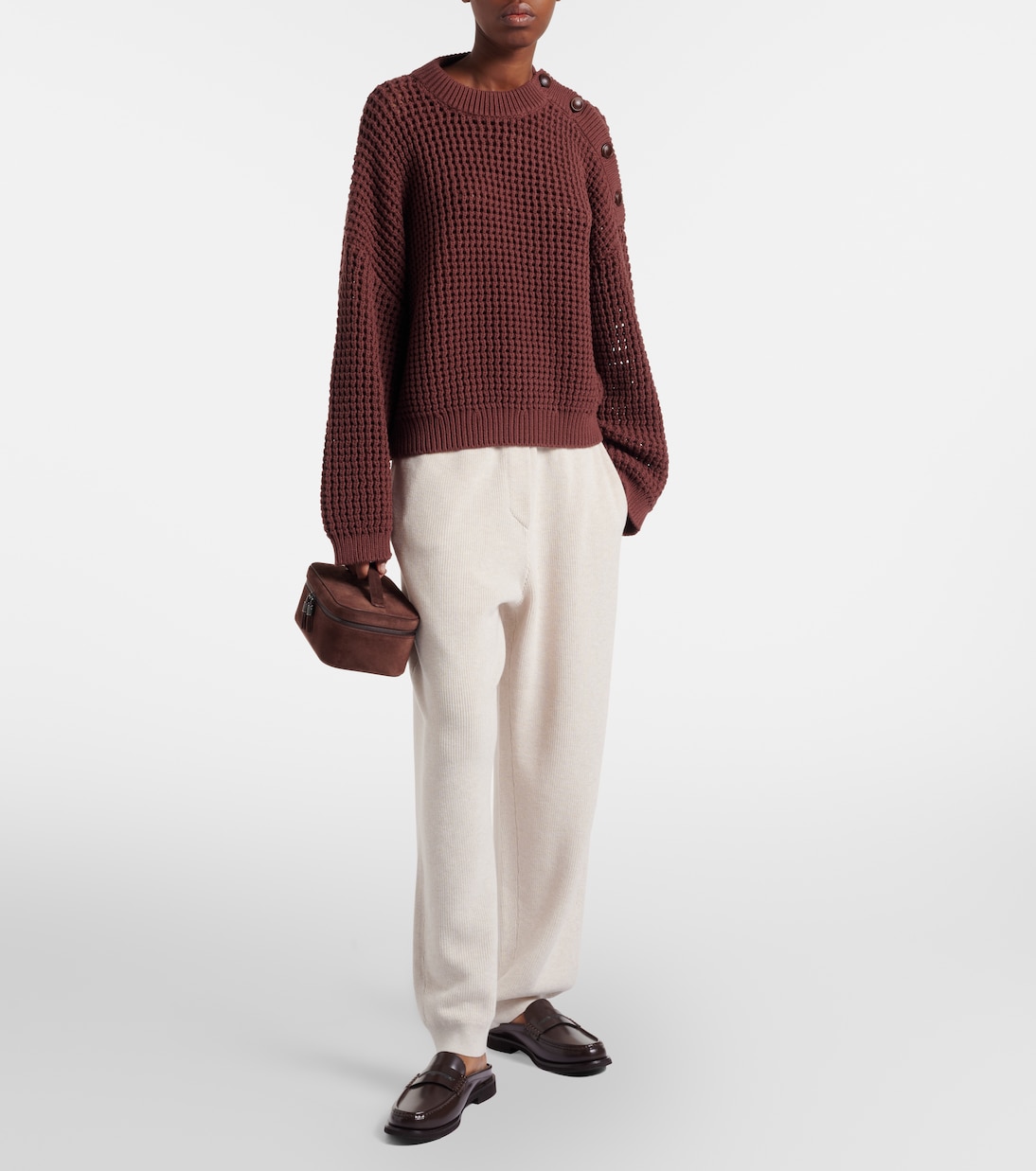 Cotton jersey sweatpants | Brunello Cucinelli