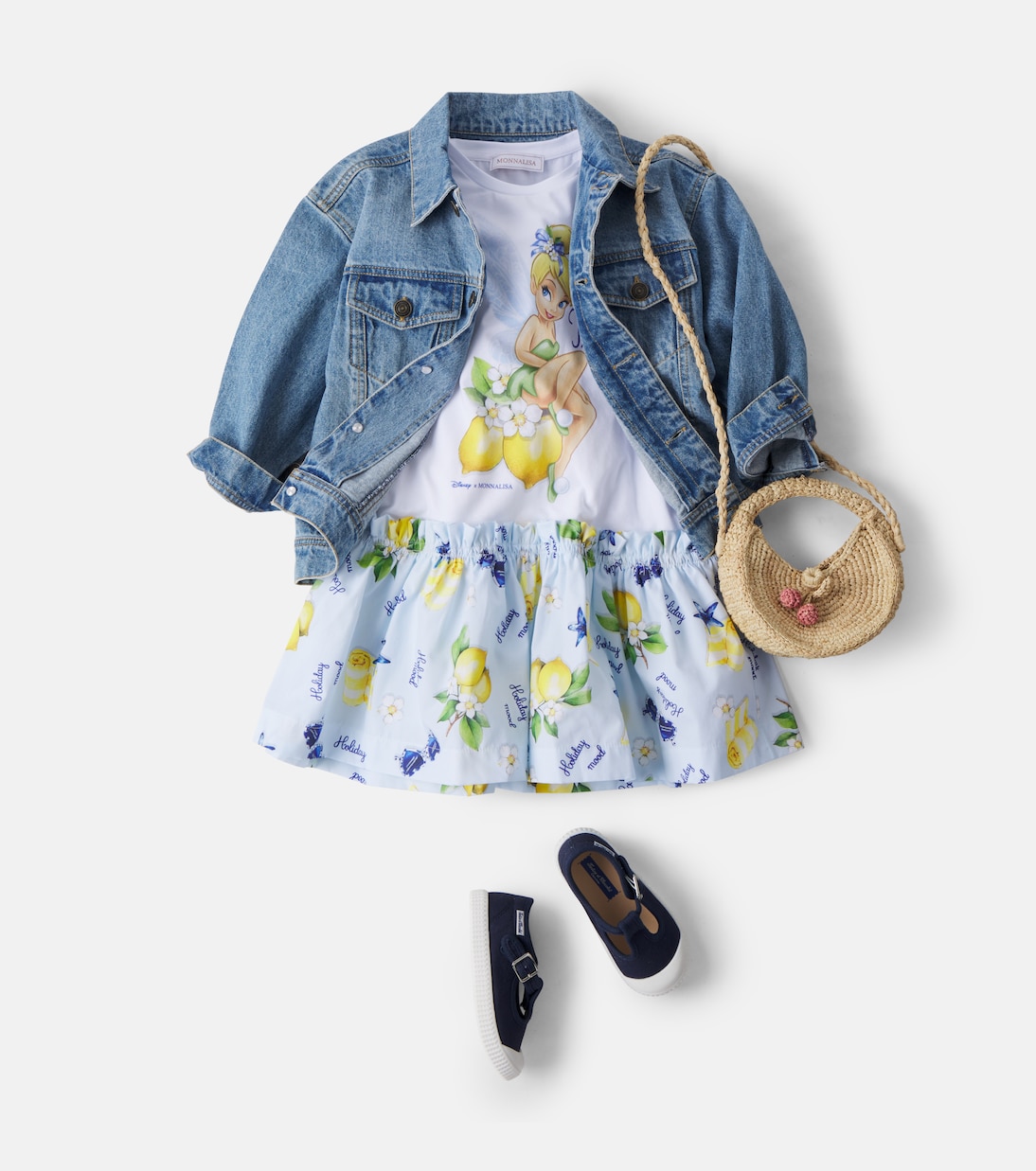 x Disney® cotton-blend jersey dress | Monnalisa