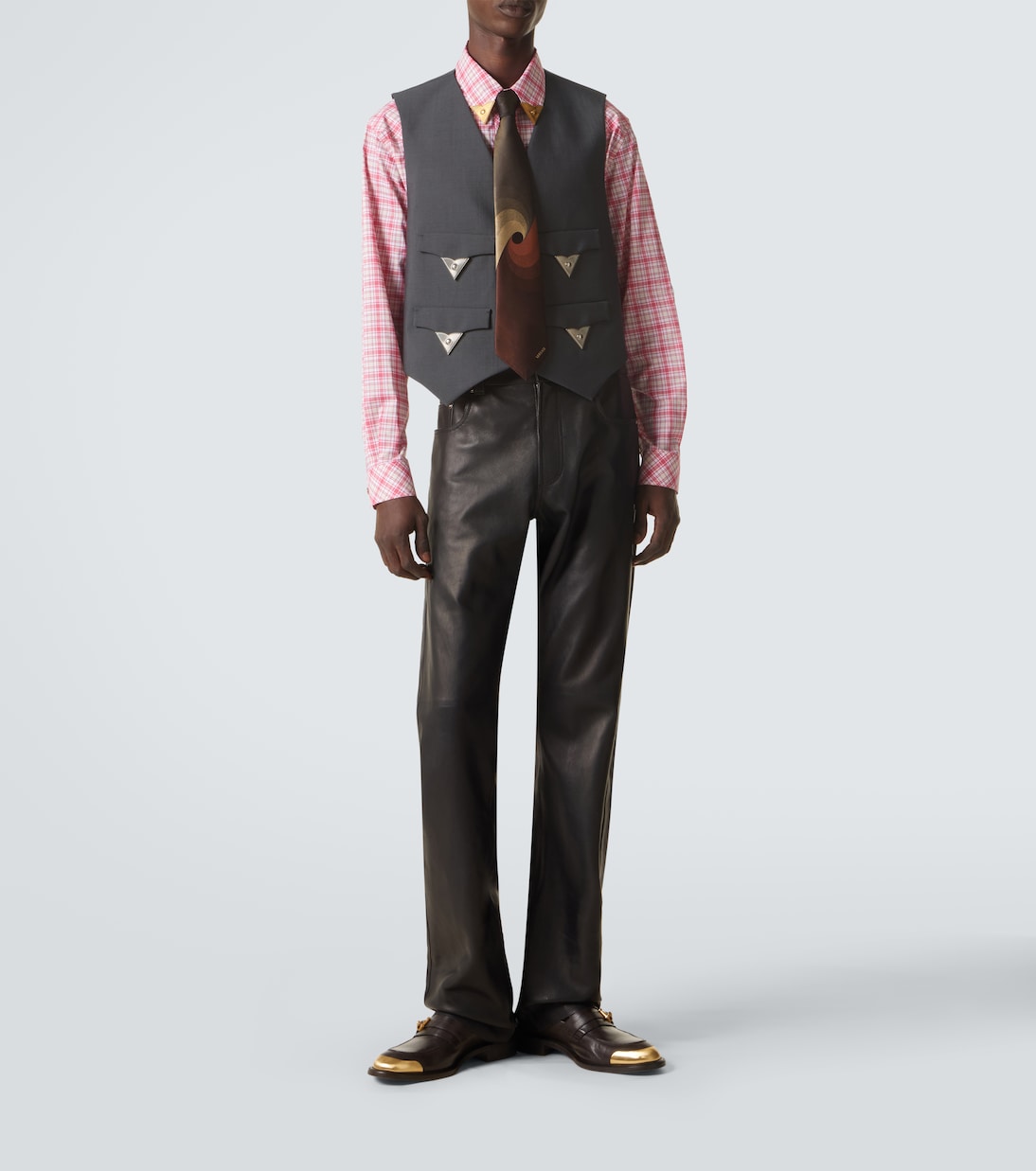 Gilet en laine et mohair à ornements | Versace