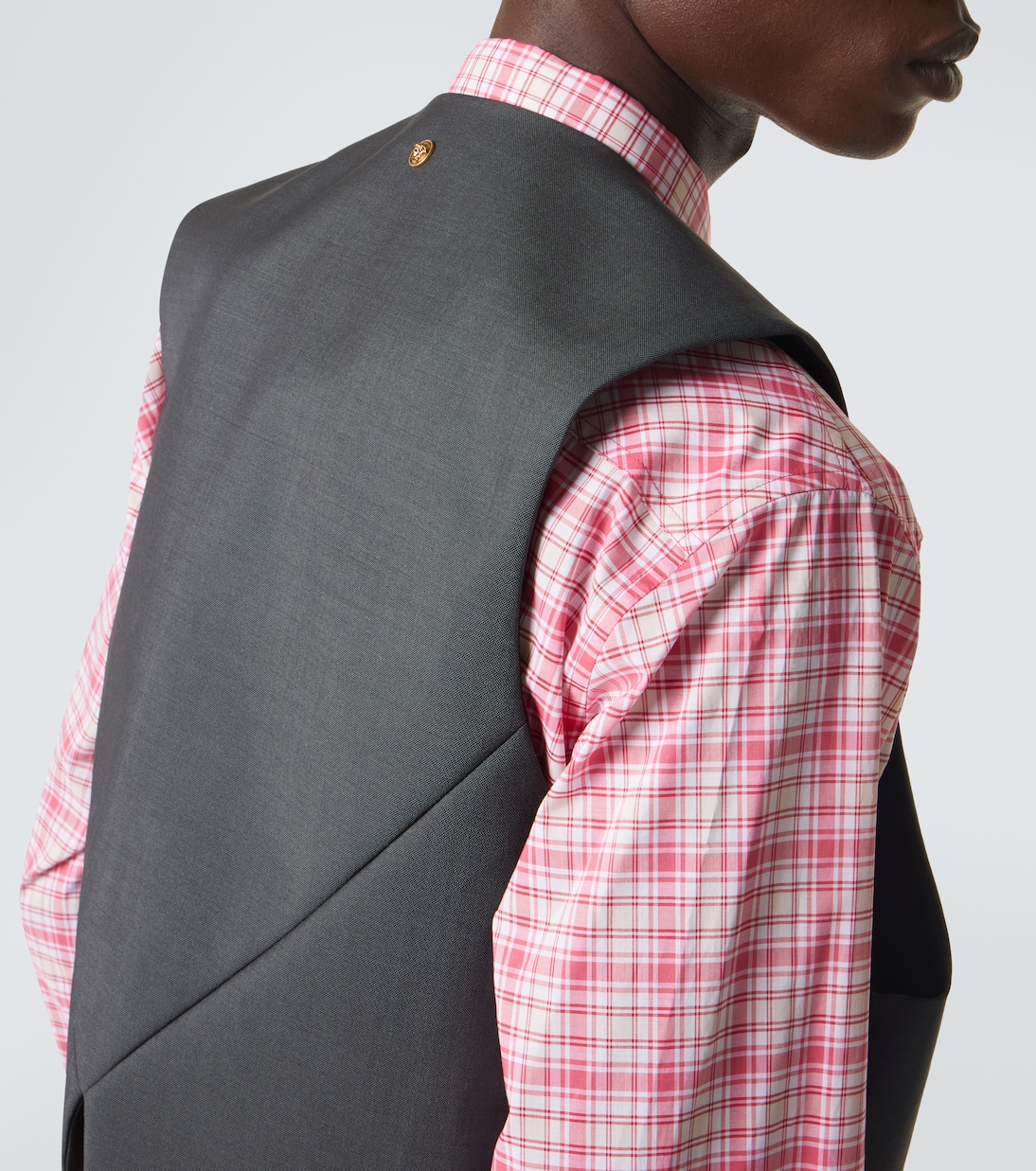 Gilet en laine et mohair à ornements | Versace