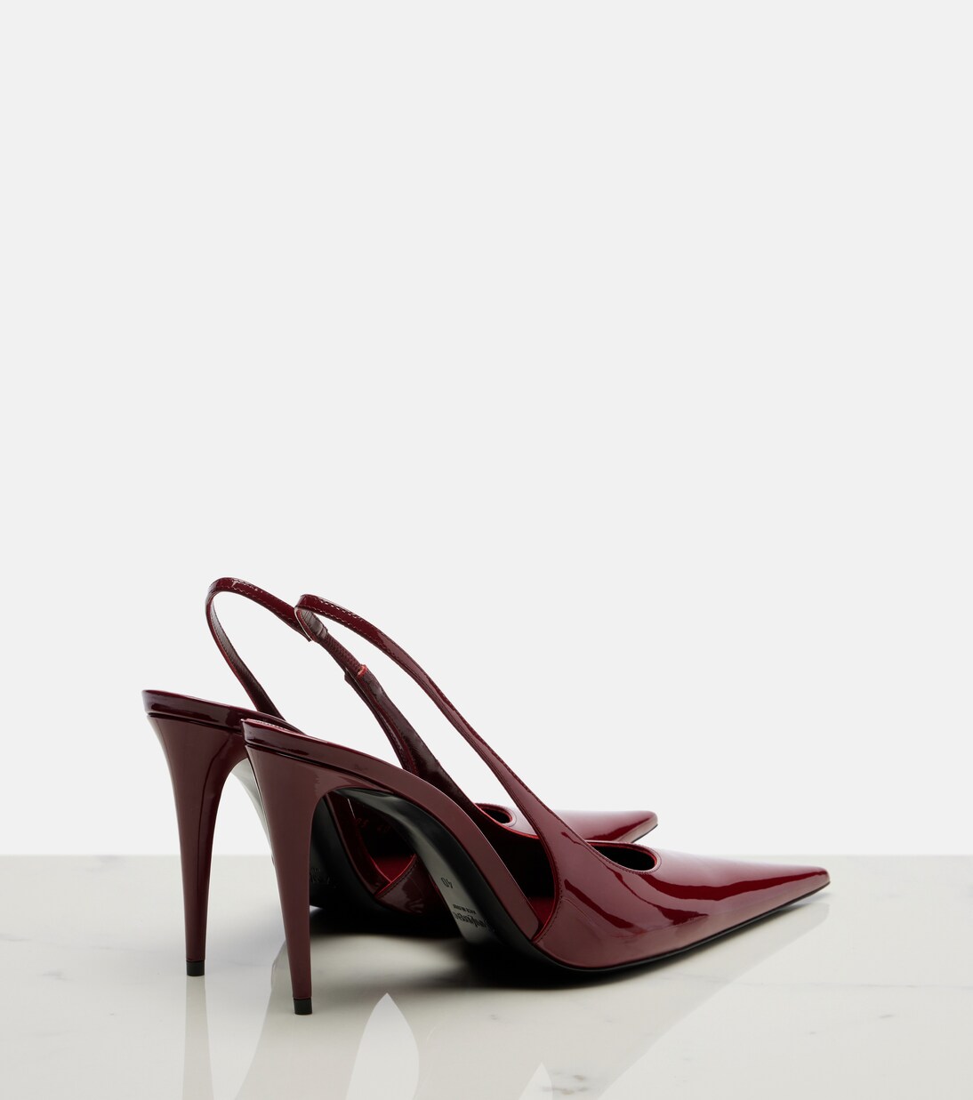 Guermantes 95 leather slingback pumps | Saint Laurent
