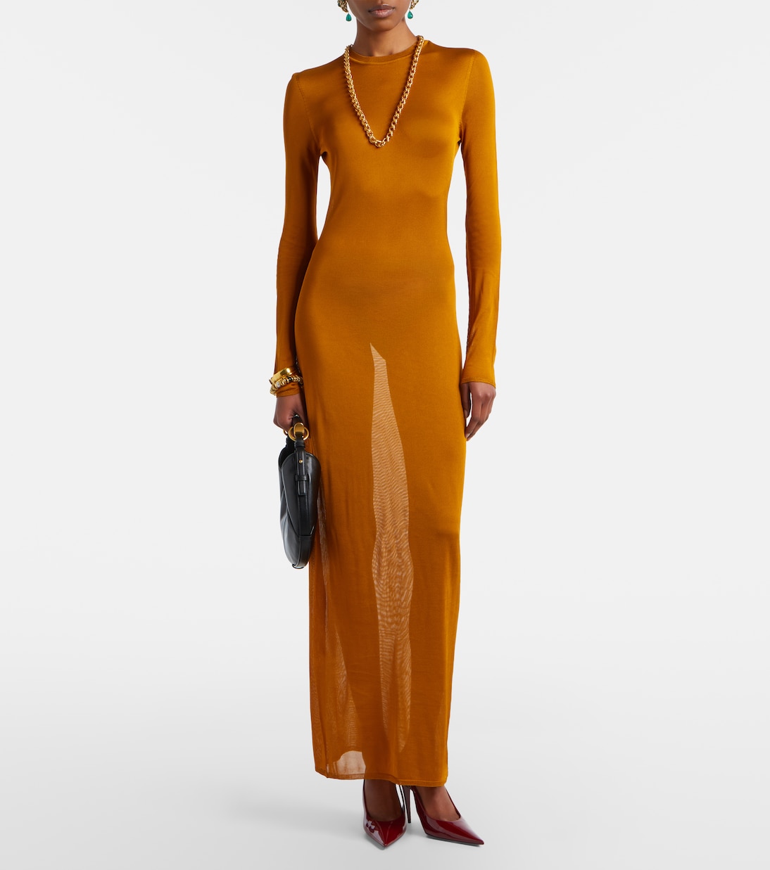 Guermantes 95 leather slingback pumps | Saint Laurent