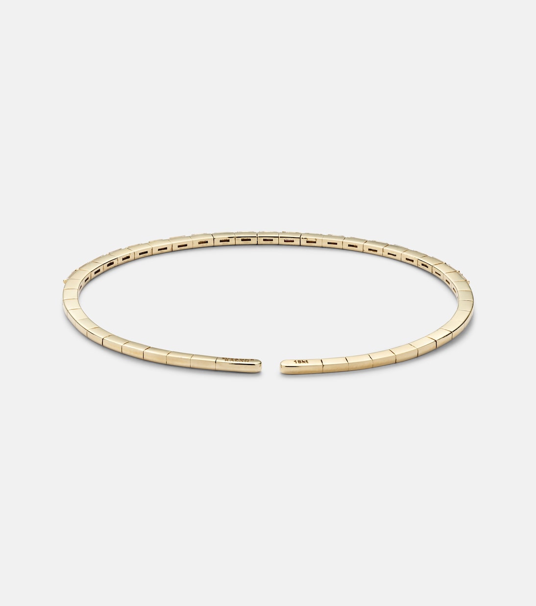 Bracciale a fascia in oro 18kt con diamanti, design moderno per giovani