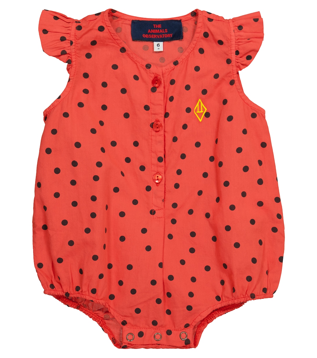 Baby Butterfly polka-dot cotton bodysuit | The Animals Observatory