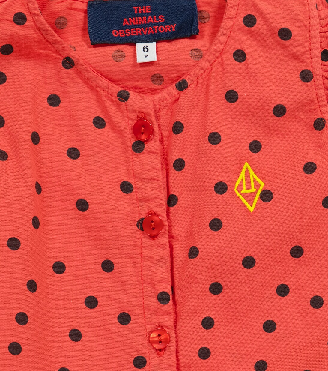 Baby Butterfly polka-dot cotton bodysuit | The Animals Observatory