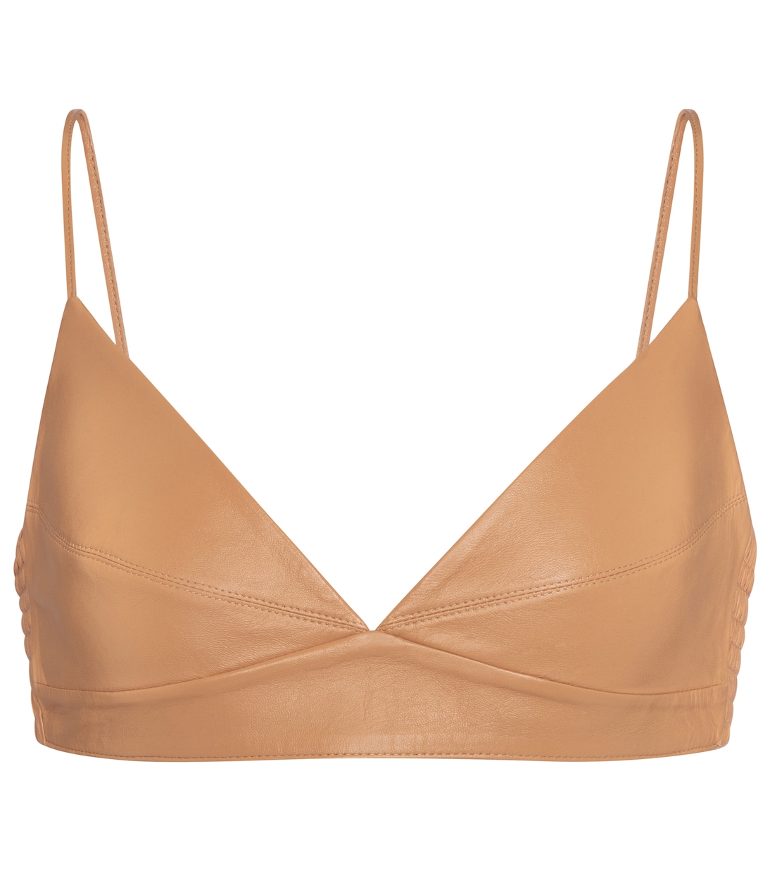 Leather bralette | Zeynep Arçay