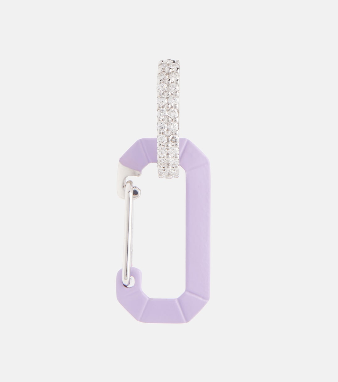 Boucle d'oreille unique Chiara Small en or blanc 18 ct | Eéra