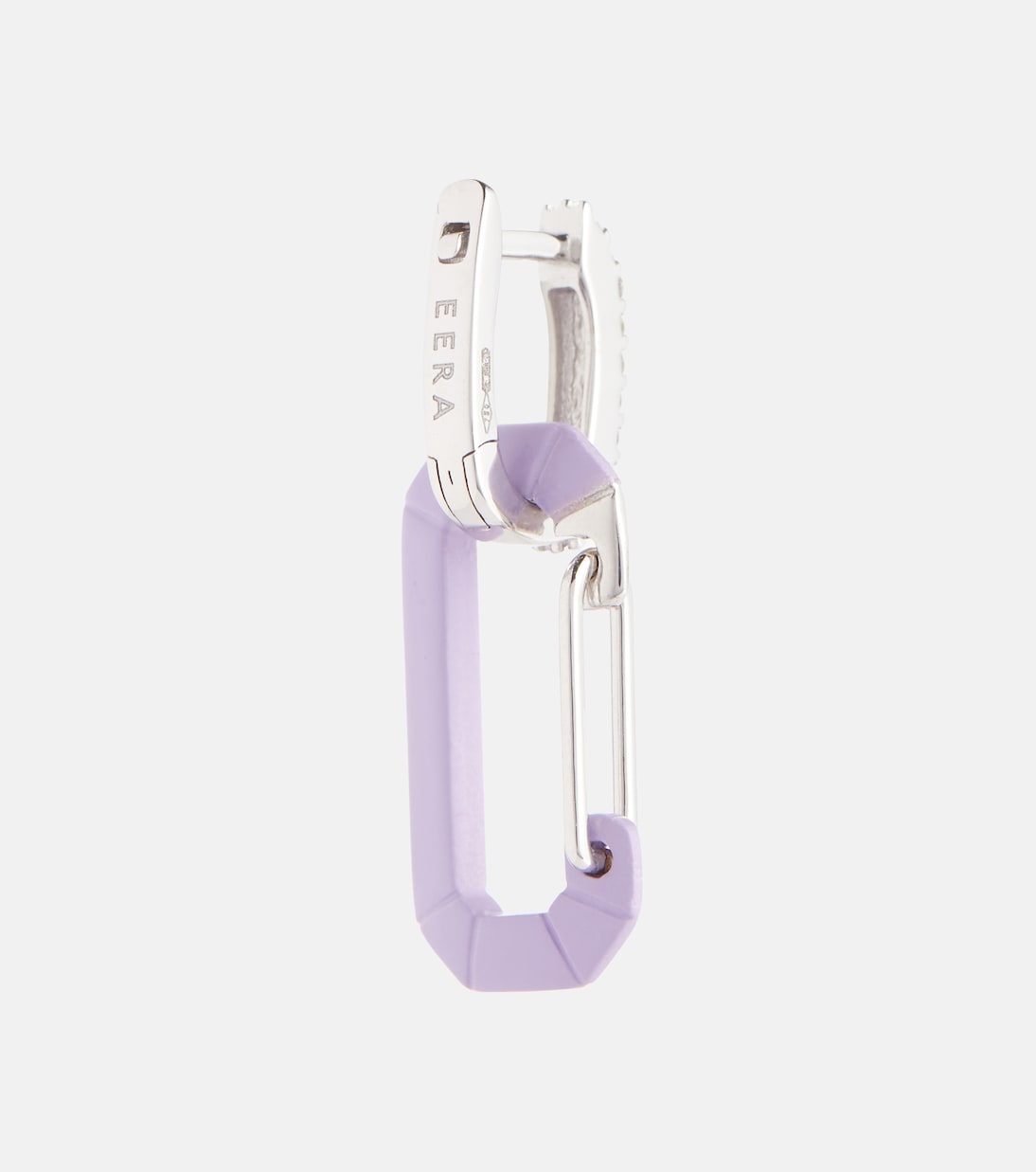 Boucle d'oreille unique Chiara Small en or blanc 18 ct | Eéra