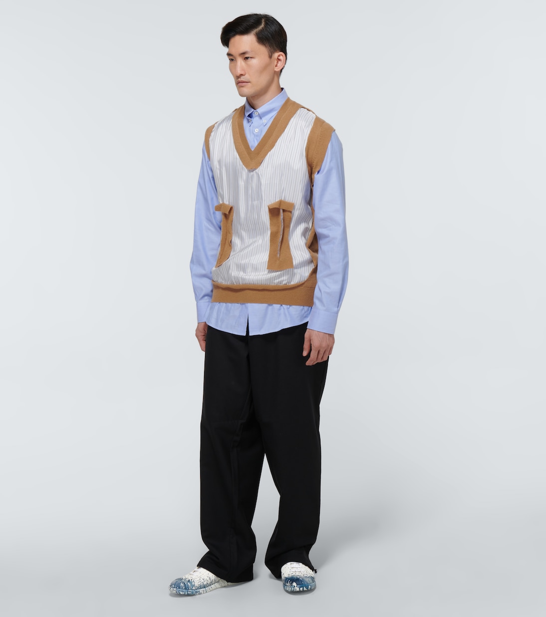 Camisa de algodón con chaleco | Maison Margiela