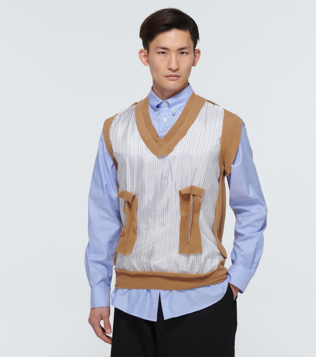 Camisa de algodón con chaleco | Maison Margiela