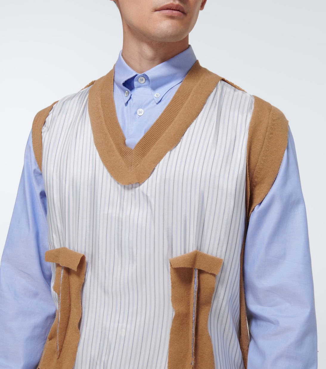 Camisa de algodón con chaleco | Maison Margiela