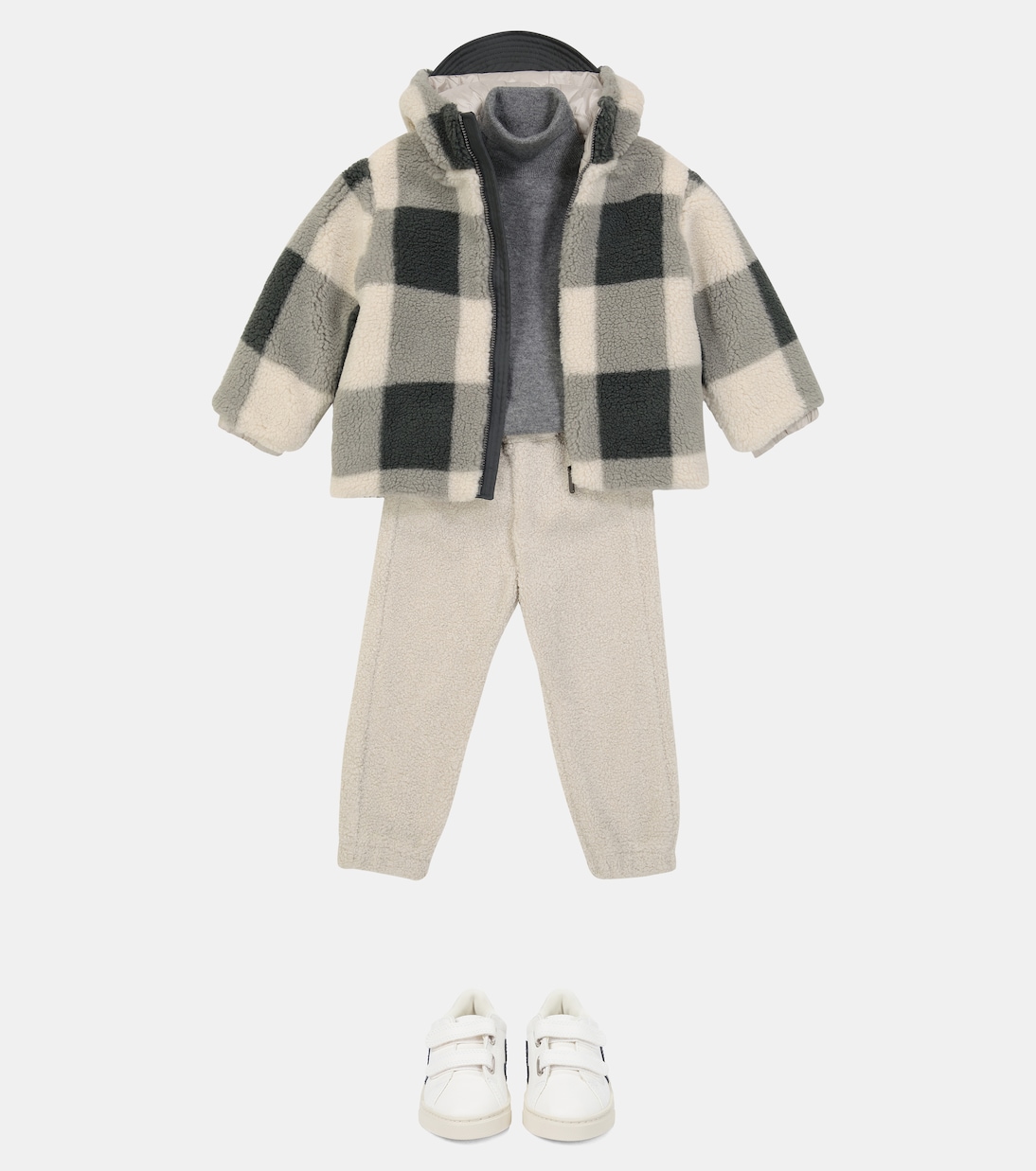Jogginghose aus Faux Shearling | Il Gufo