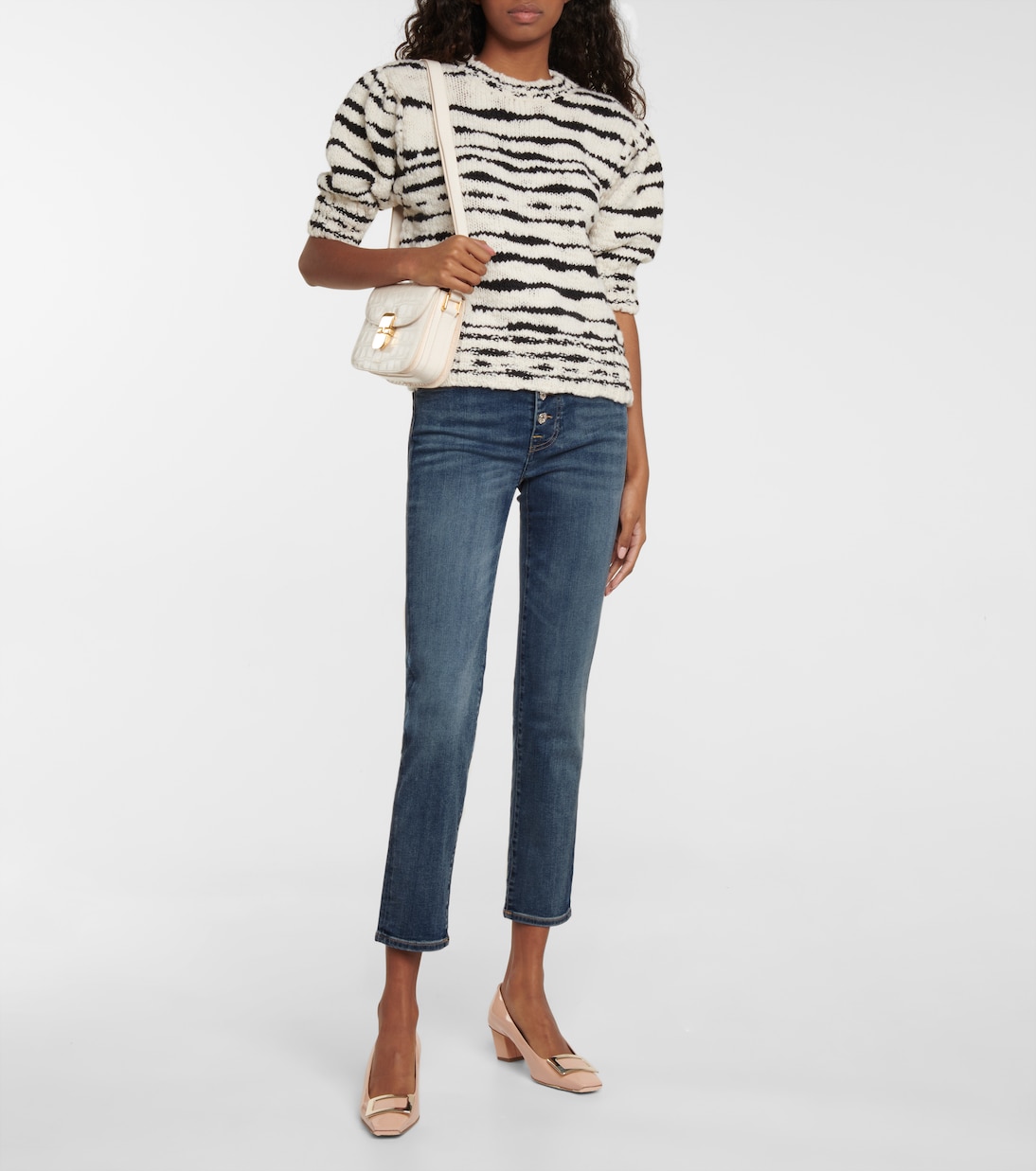 Jeans ajustados Roxanne Ankle tiro medio | 7 For All Mankind