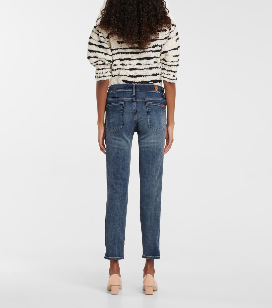 Jeans ajustados Roxanne Ankle tiro medio | 7 For All Mankind