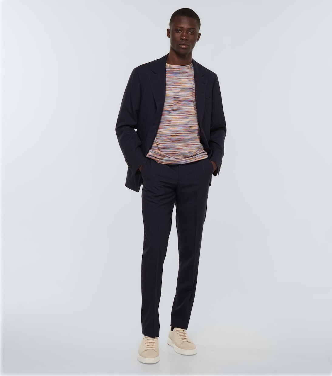 Leather low-top sneakers | Santoni