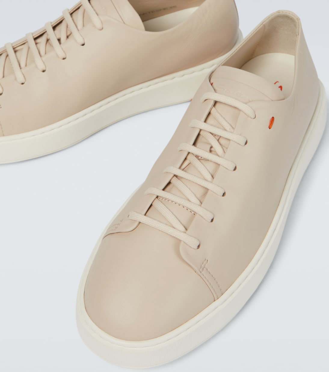 Leather low-top sneakers | Santoni