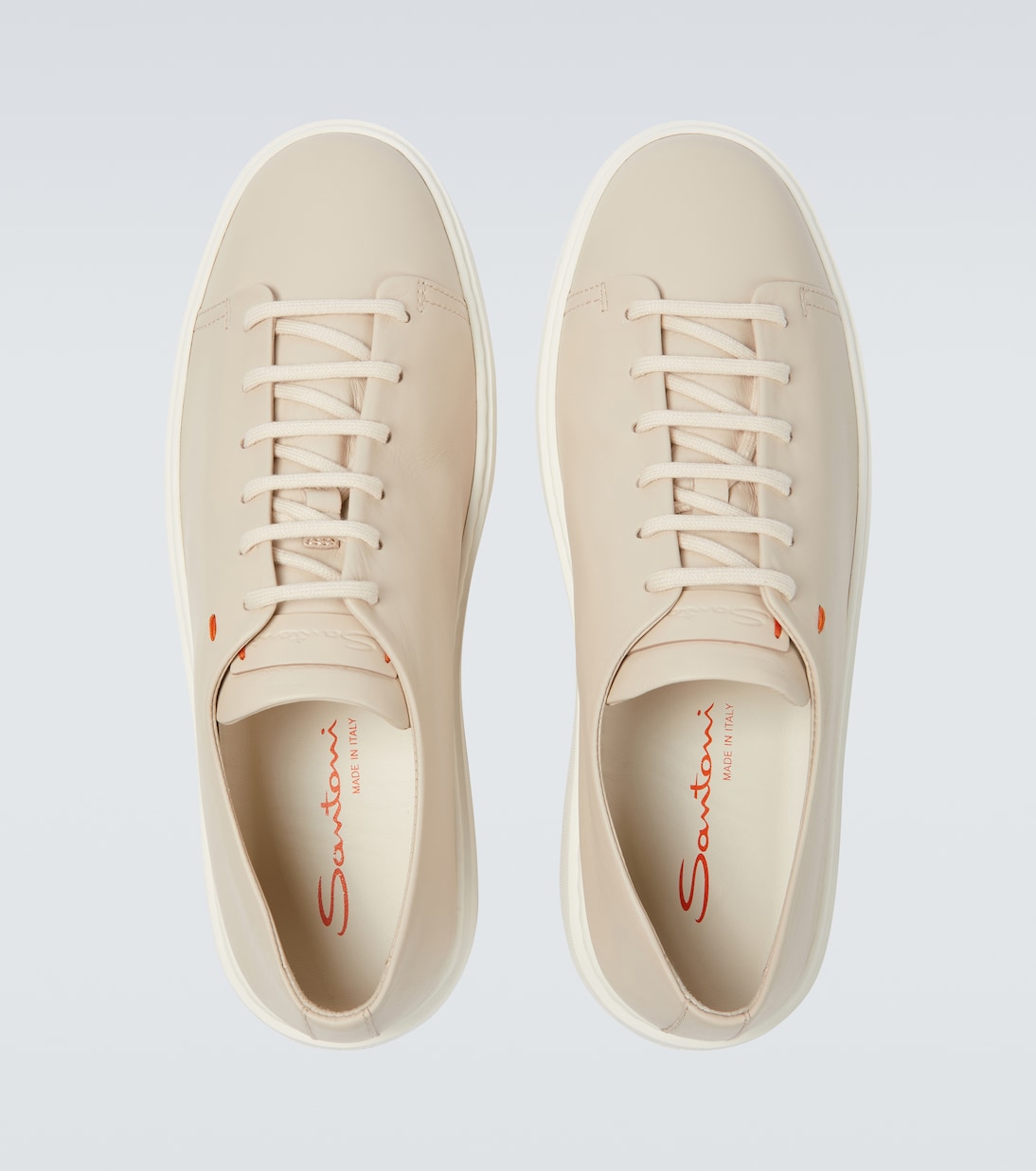 Leather low-top sneakers | Santoni