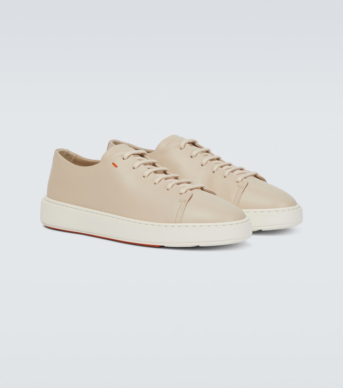 Leather low-top sneakers | Santoni