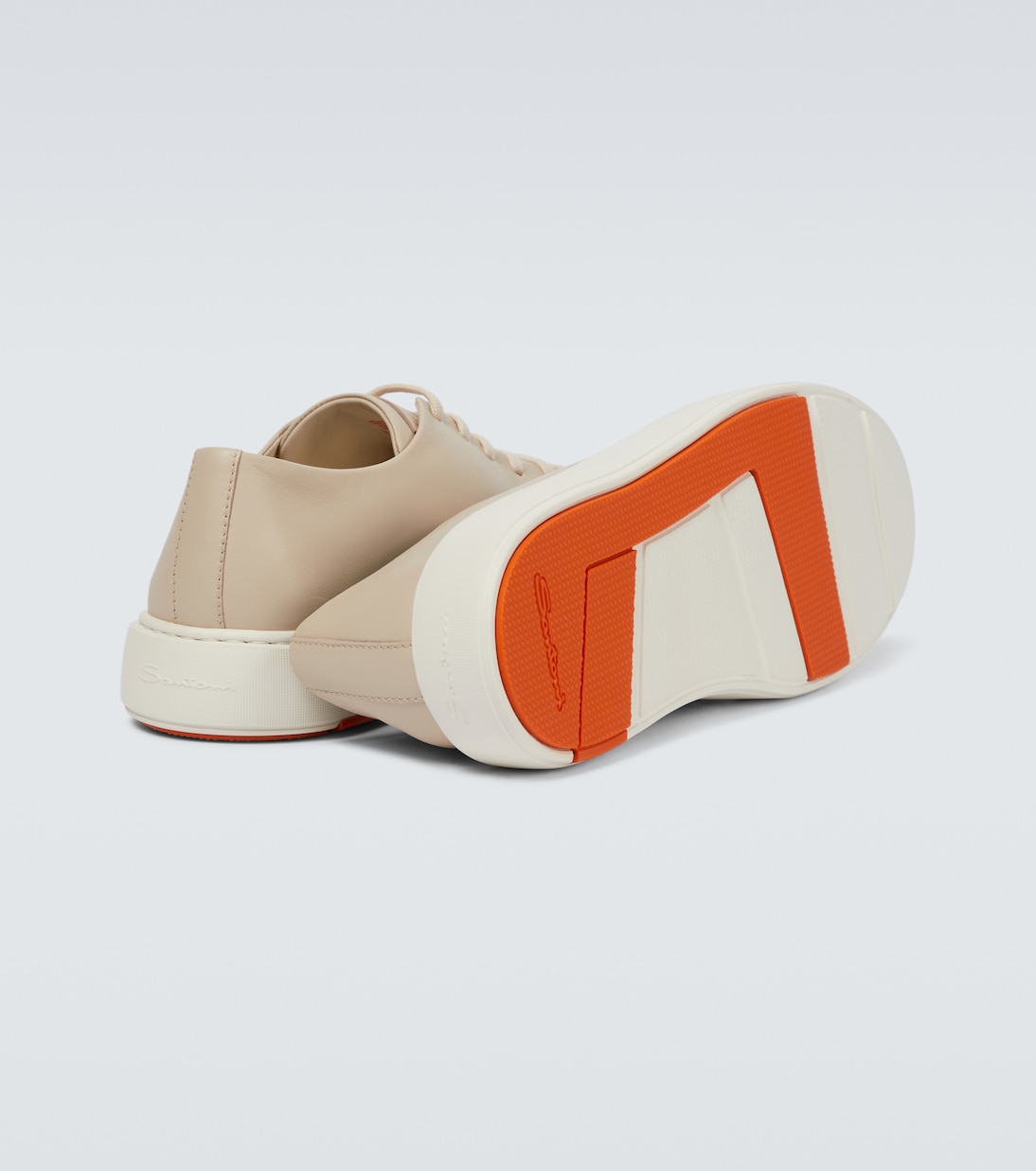 Leather low-top sneakers | Santoni