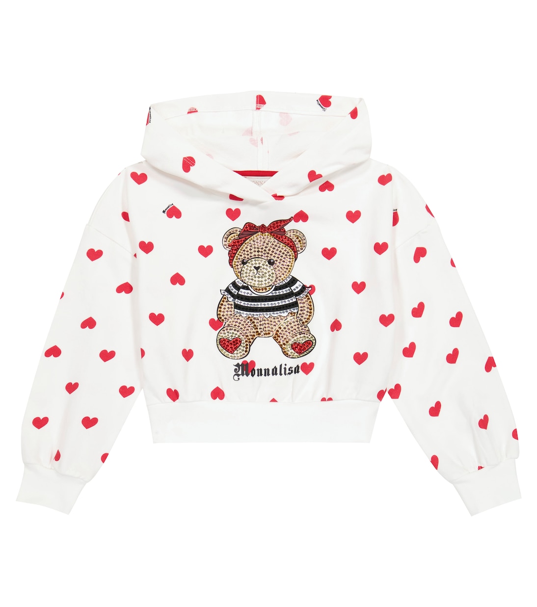 Sudadera con capucha de punto fino | Monnalisa