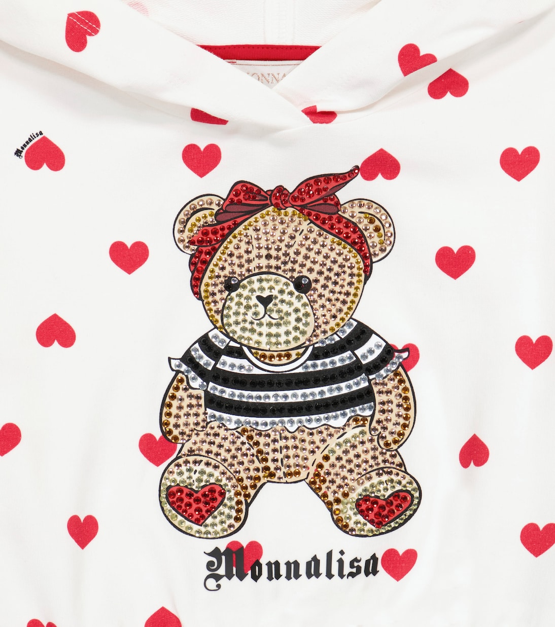 Sudadera con capucha de punto fino | Monnalisa