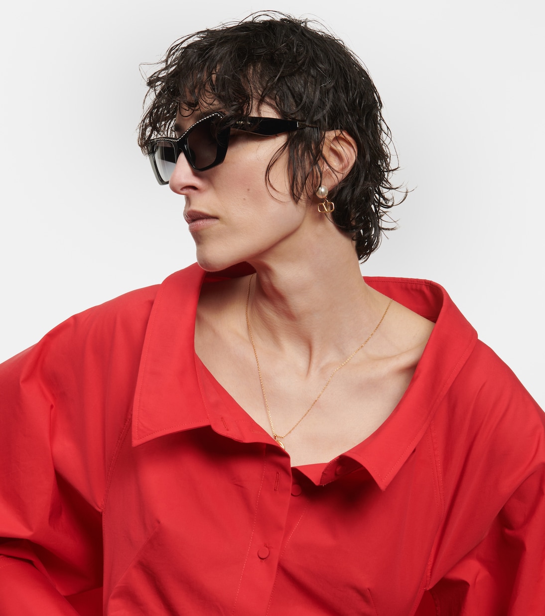 Gafas de sol cat-eye adornadas | Valentino