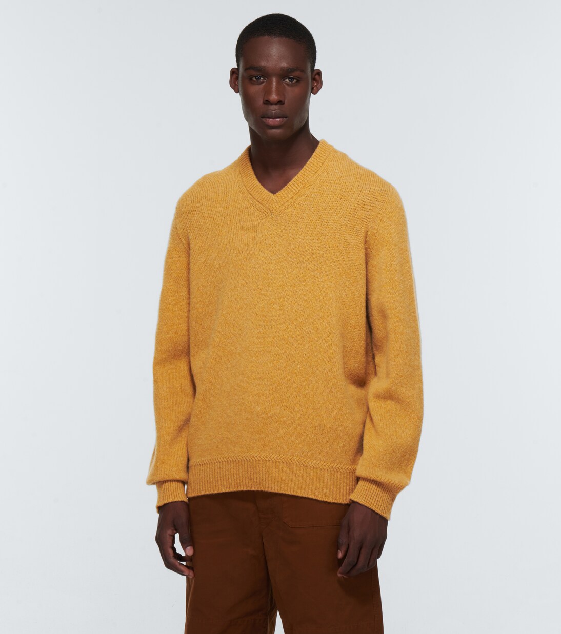 V-neck sweater in beige - Lemaire | Mytheresa