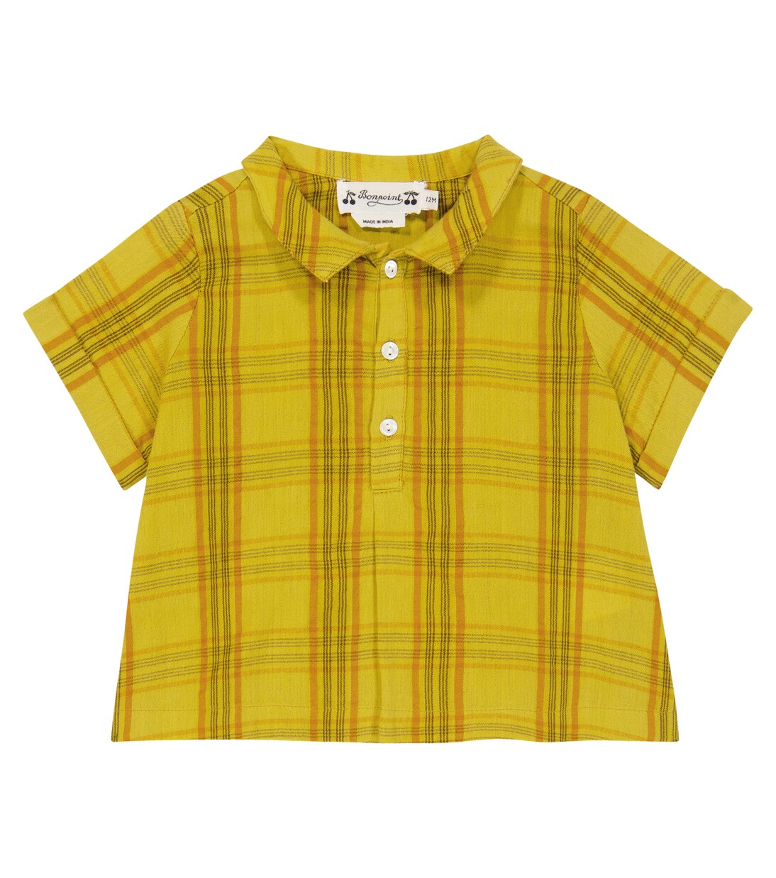 Blusa in cotone a quadri | Bonpoint