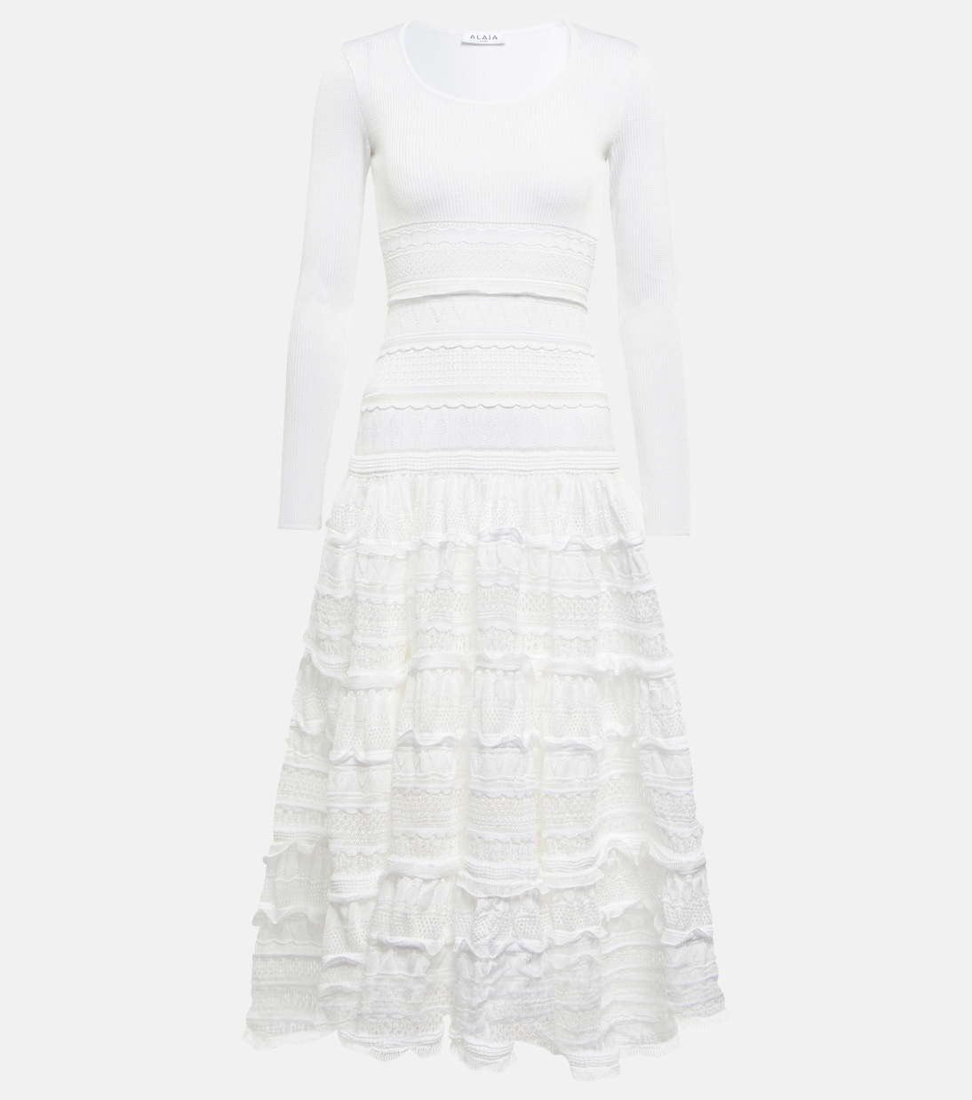 Vestido midi de encaje | Alaïa