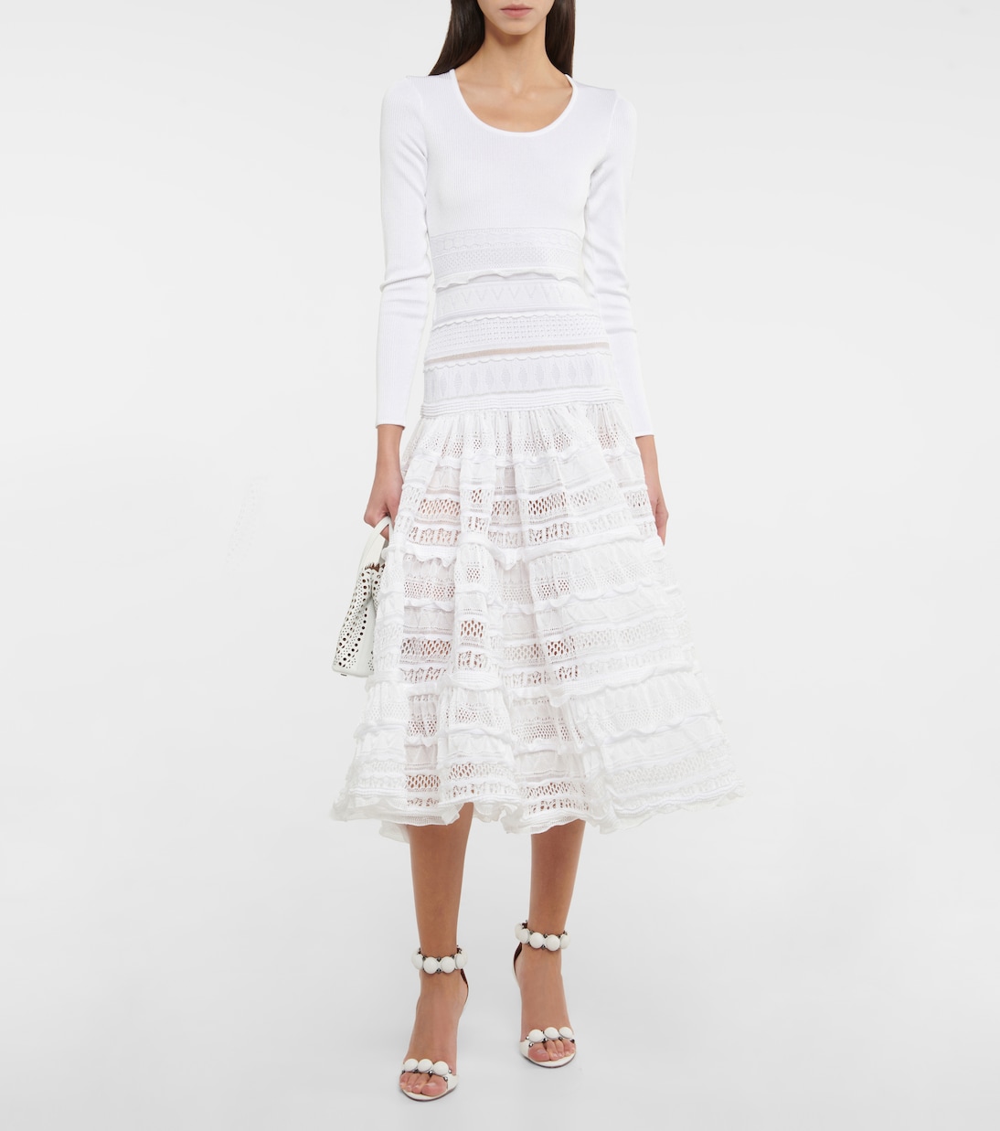 Vestido midi de encaje | Alaïa