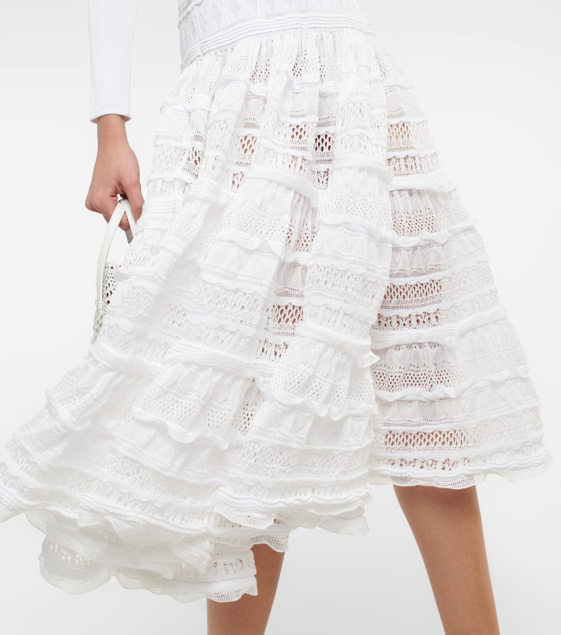 Vestido midi de encaje | Alaïa