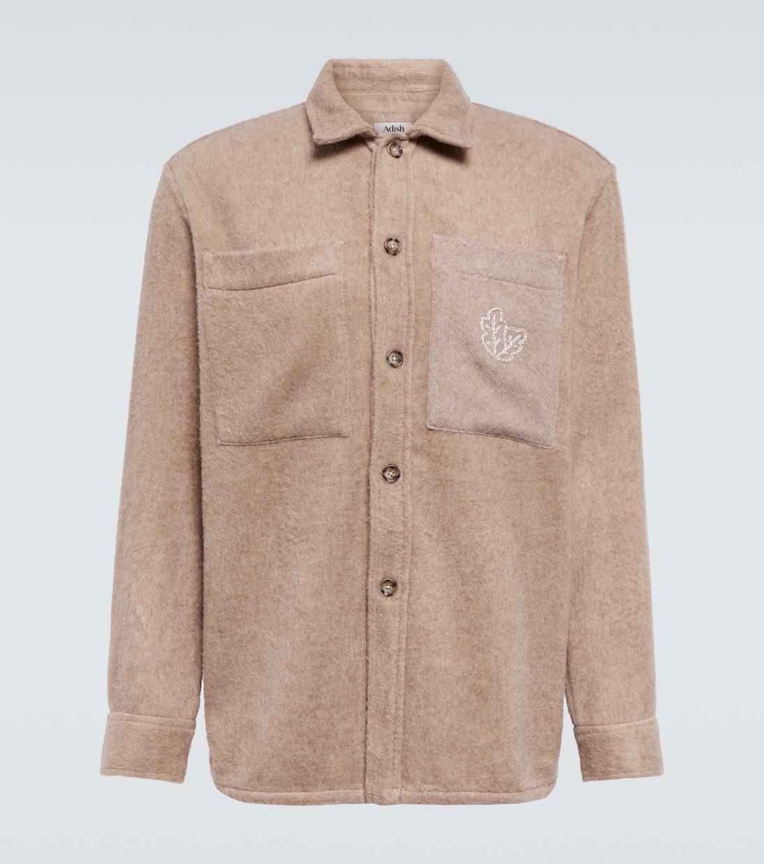Bestickte Hemdjacke aus Wolle | Adish