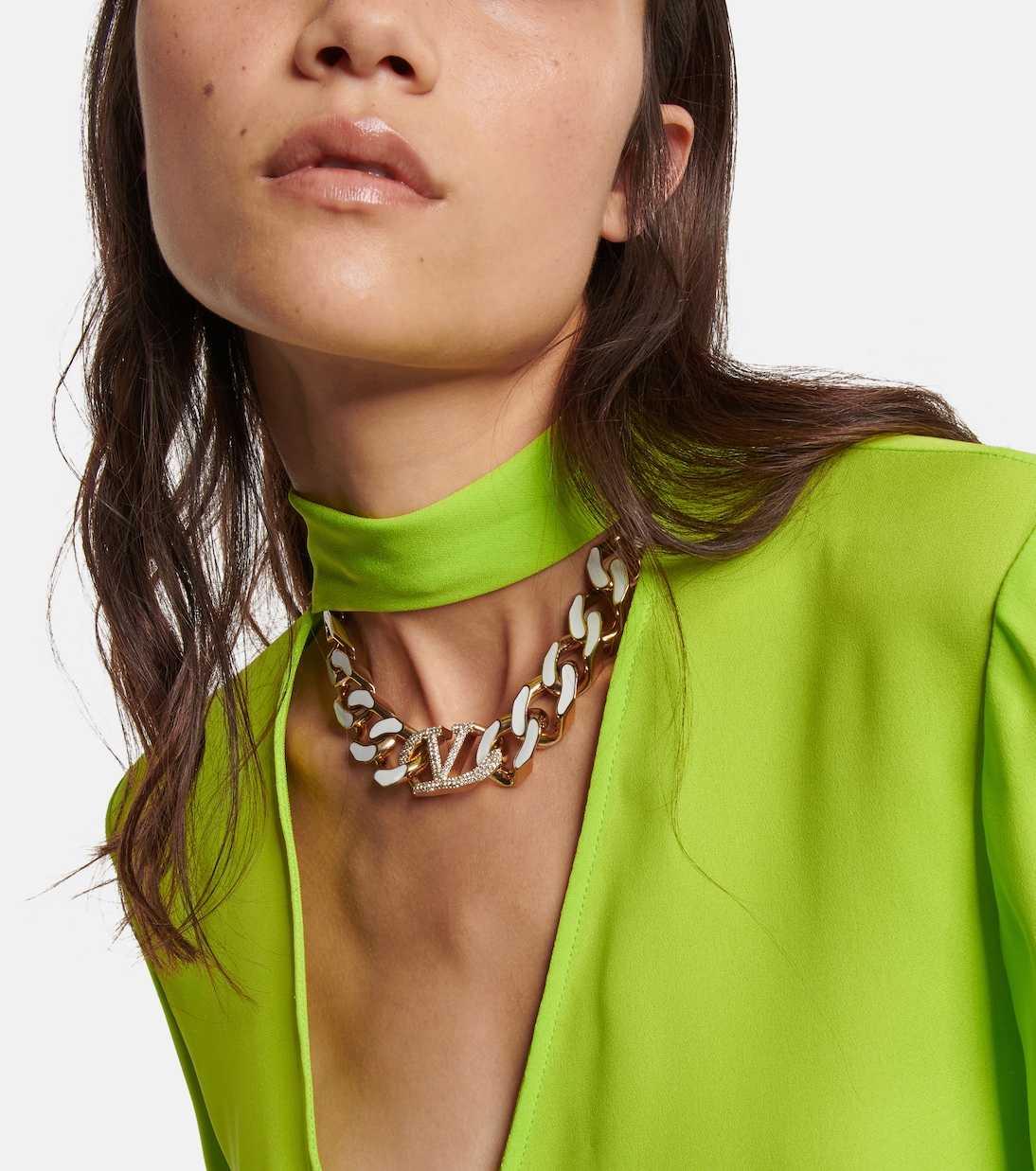 Choker VLogo à cristaux | Valentino