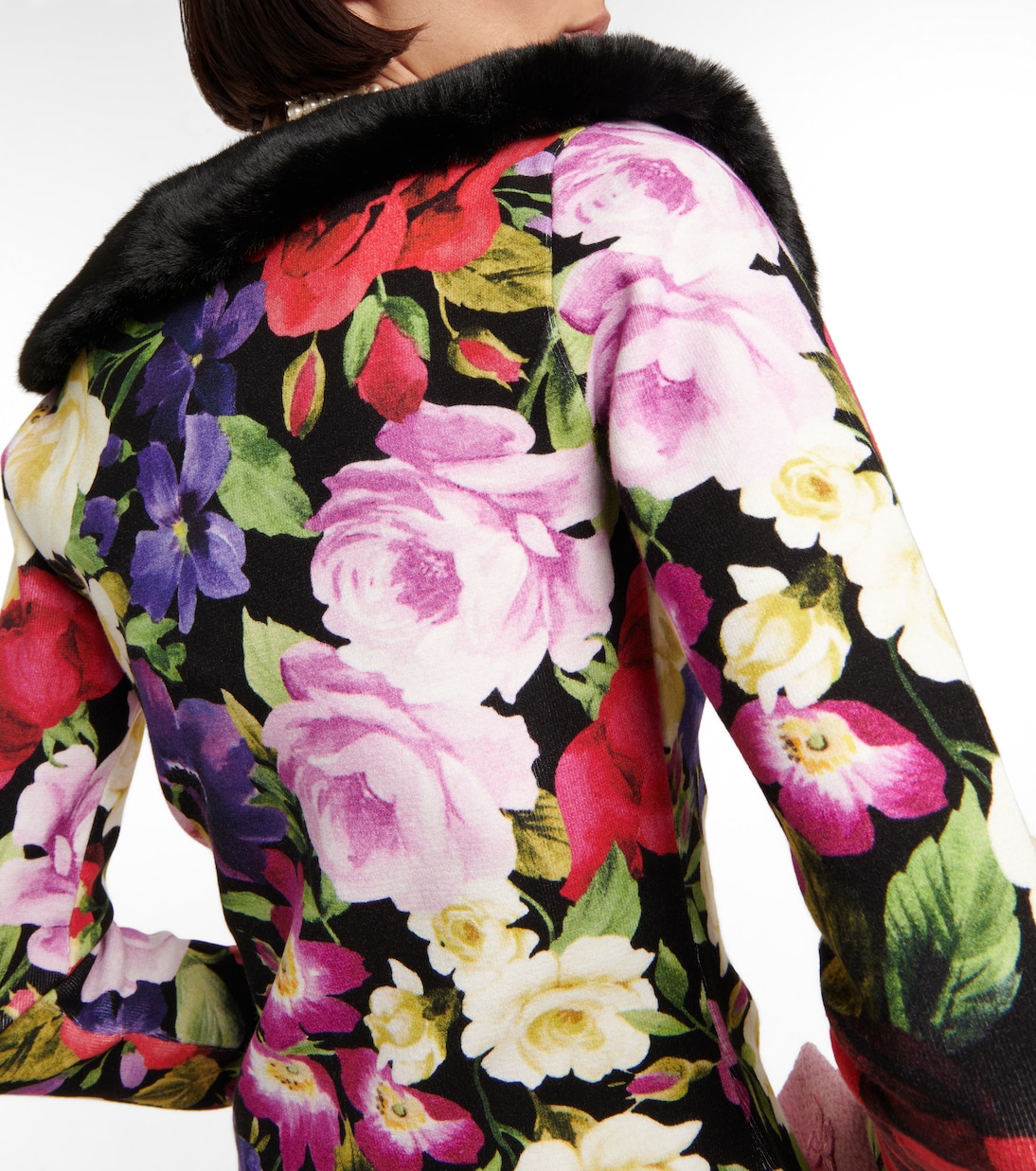 Cardigan con pelliccia sintetica | Blumarine