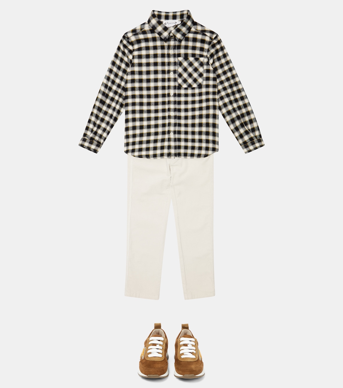 Tango checked cotton shirt | Bonpoint