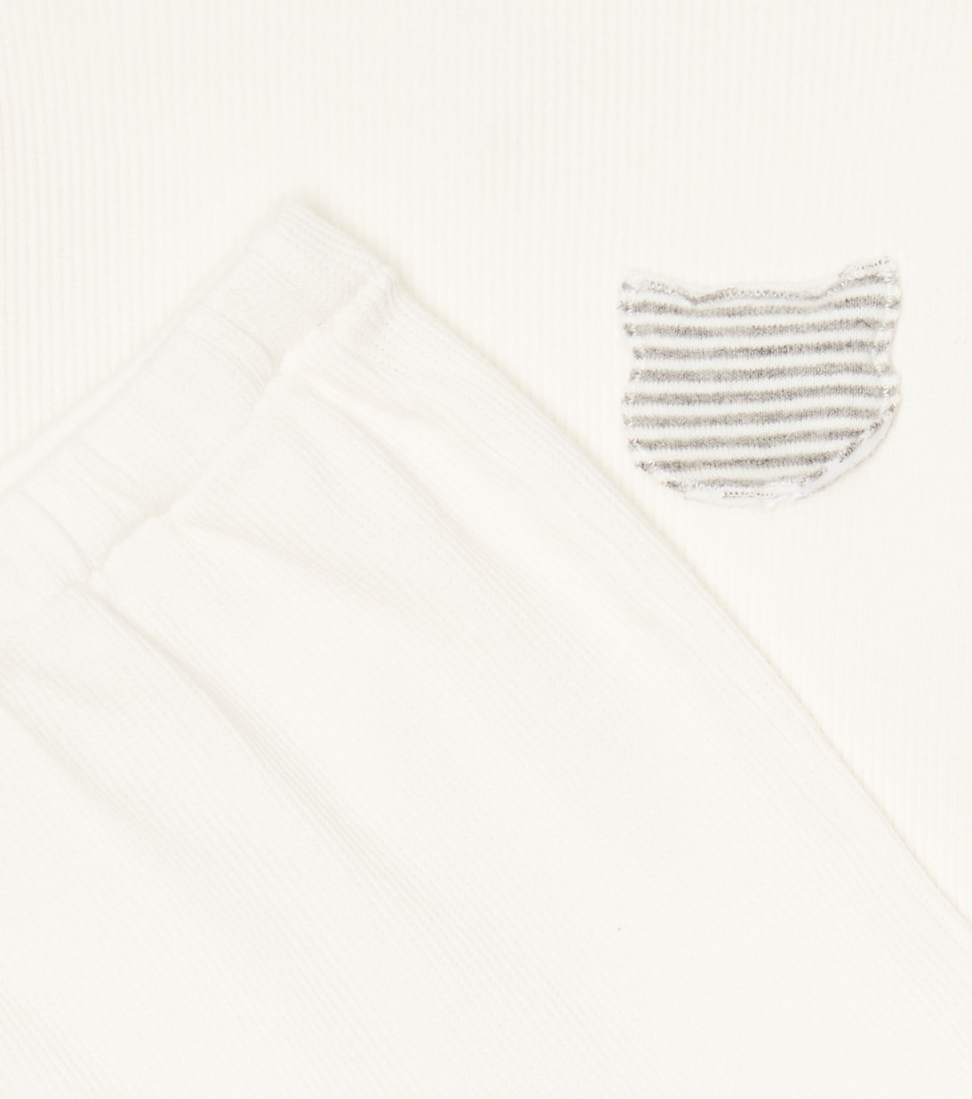 Baby set of ribbed-knit jersey top and shorts | Il Gufo