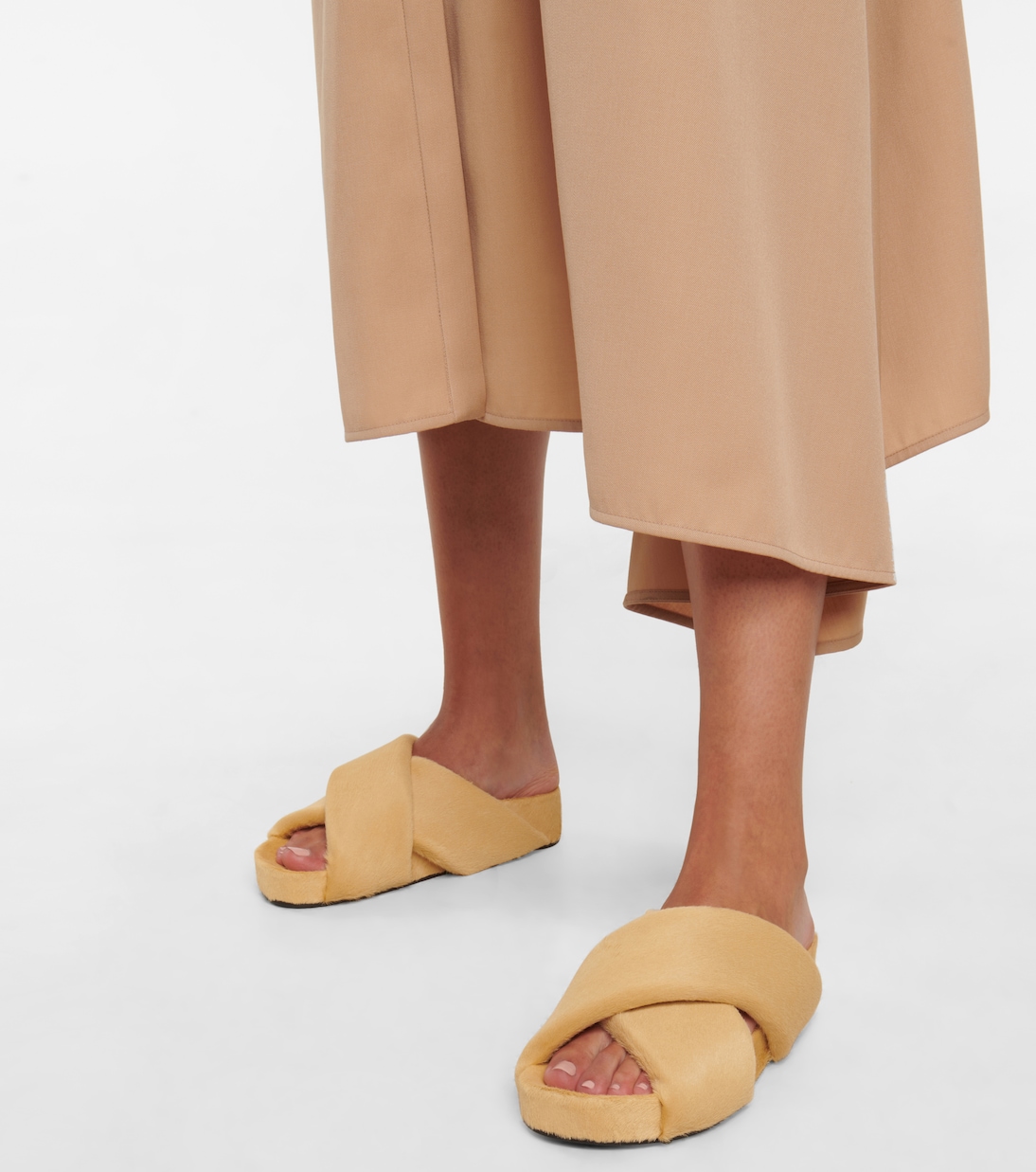 Sandali in shearling | Jil Sander
