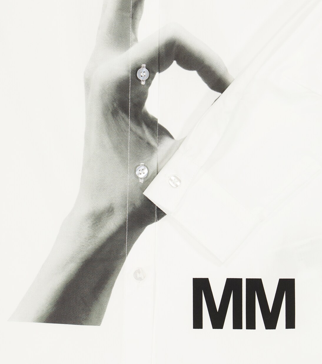 Bedrucktes Hemd aus Baumwolle | MM6 Maison Margiela Kids