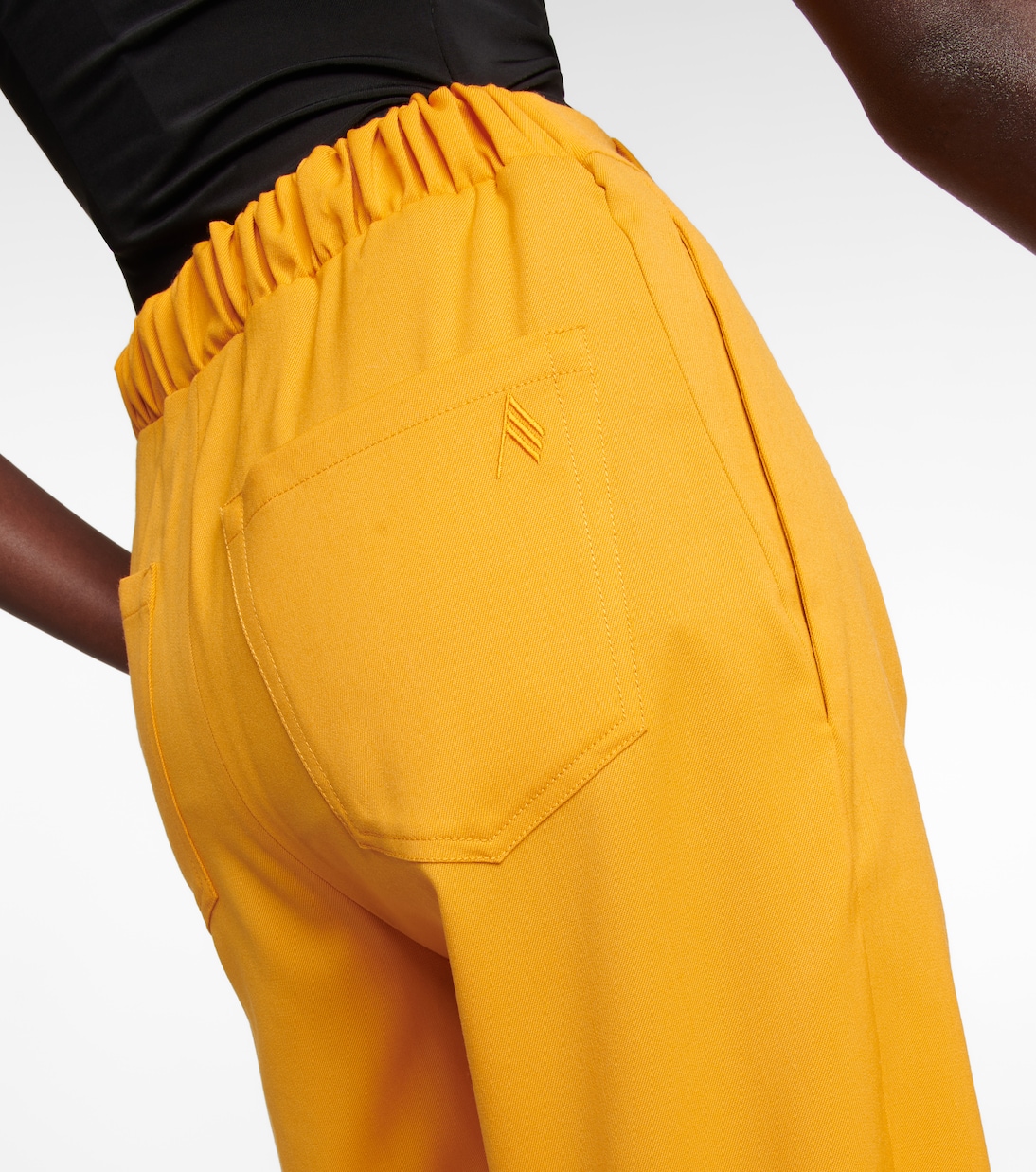 Rey high-rise wool gabardine pants | The Attico