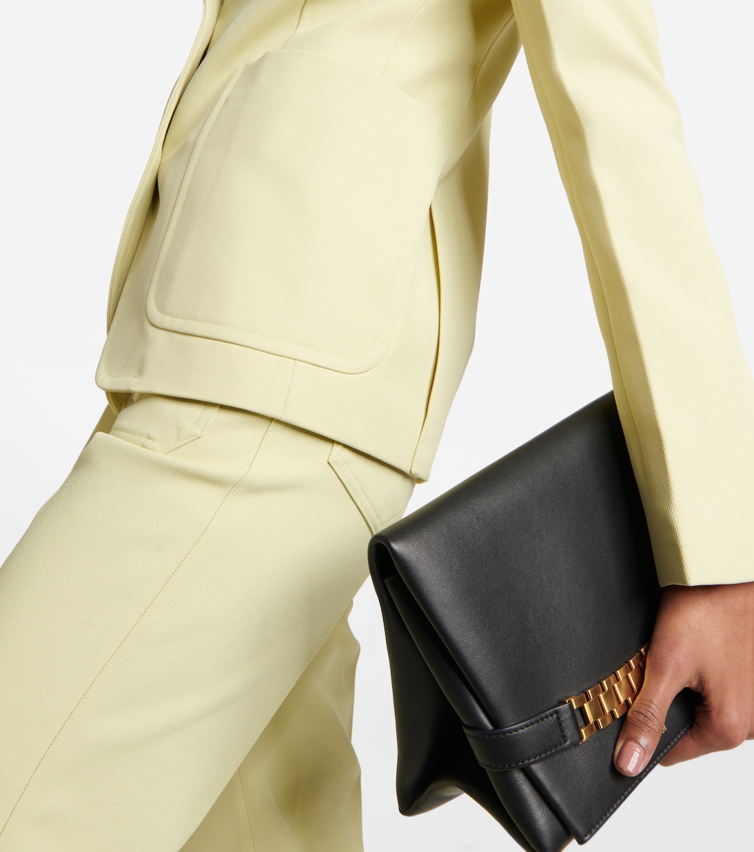 Single-breasted gabardine blazer | Victoria Beckham