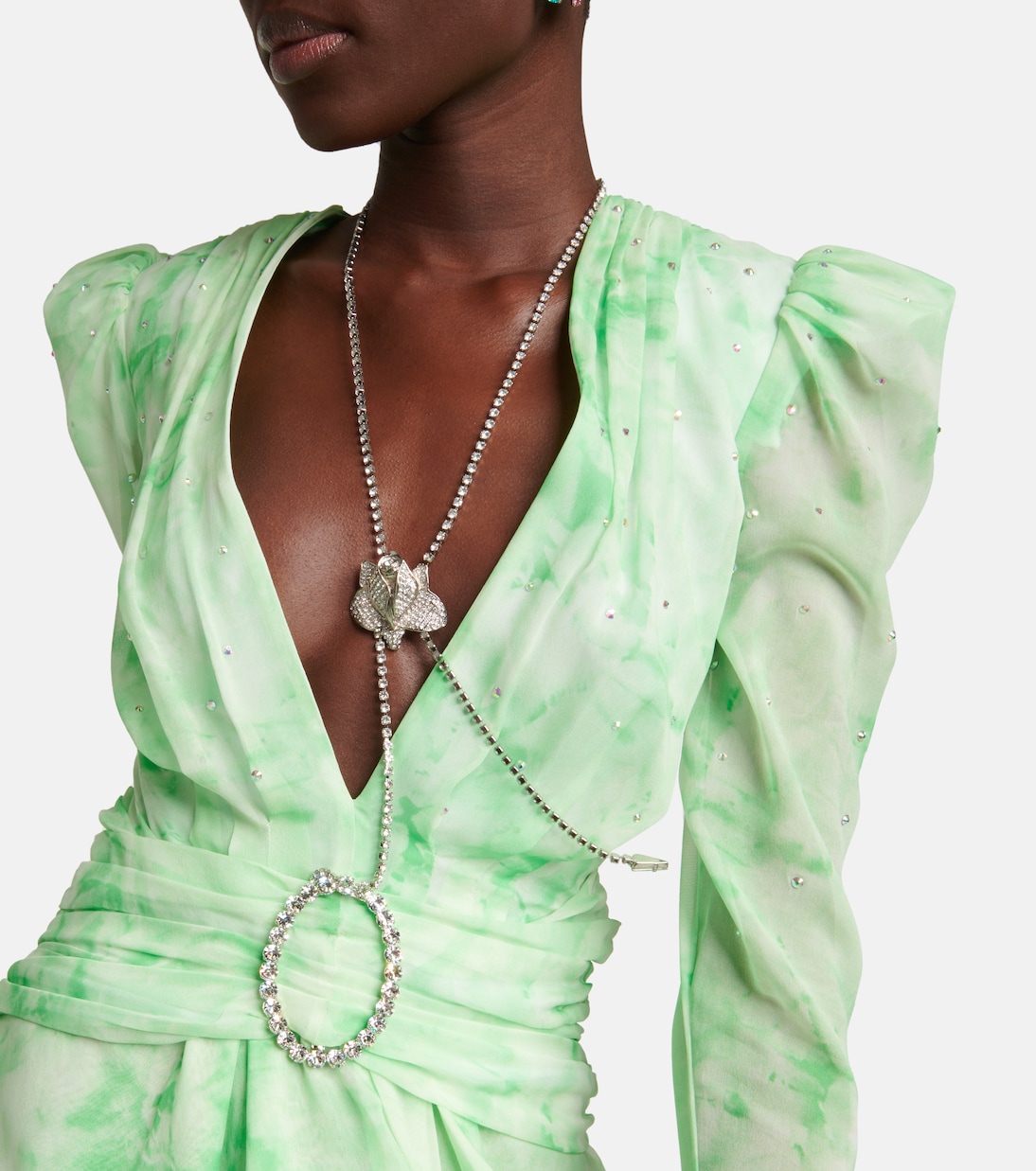 Belted silk minidress | Alessandra Rich