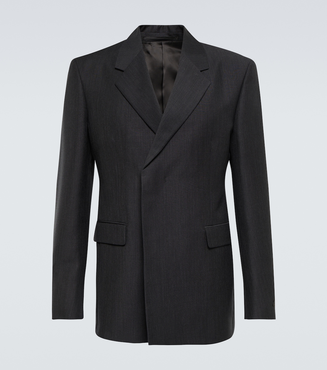 Double-breasted mohair and wool blazer | Prada