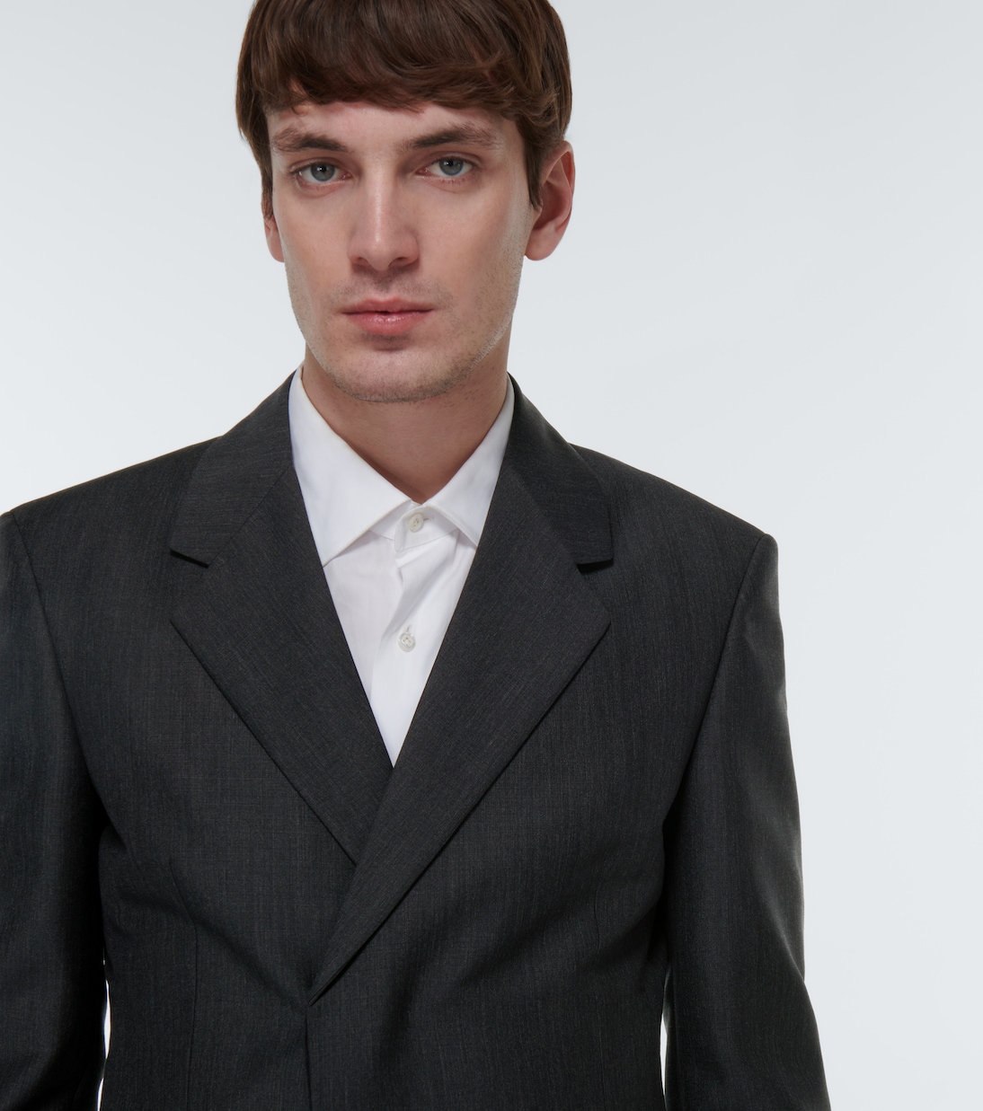 Double-breasted mohair and wool blazer | Prada