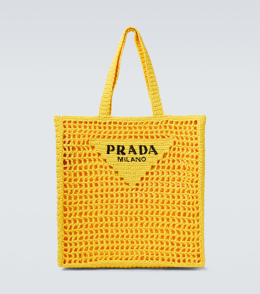 Logo crochet tote bag | Prada