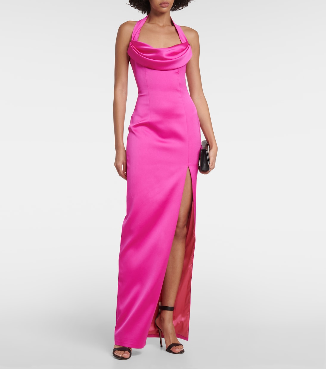 Maxikleid aus Satin | Rasario