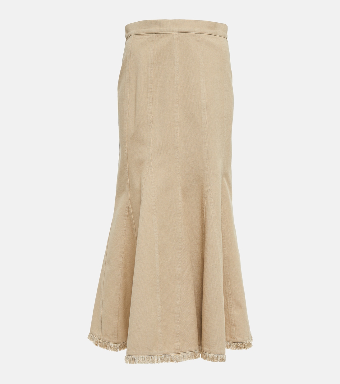Falda midi de algodón de tiro alto | Max Mara