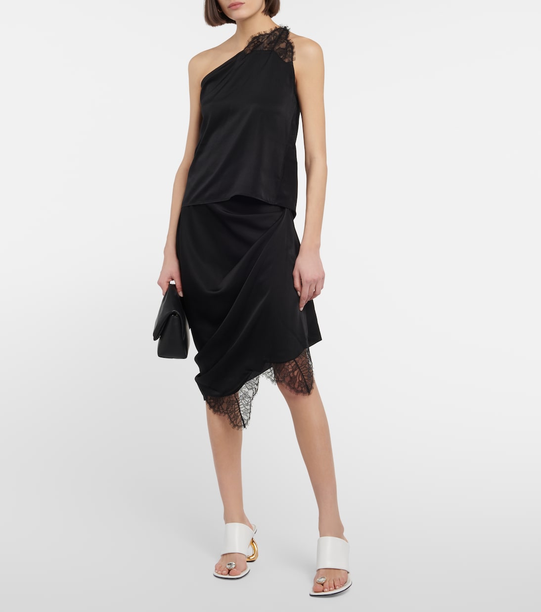 Lace-trimmed satin camisole | JW Anderson